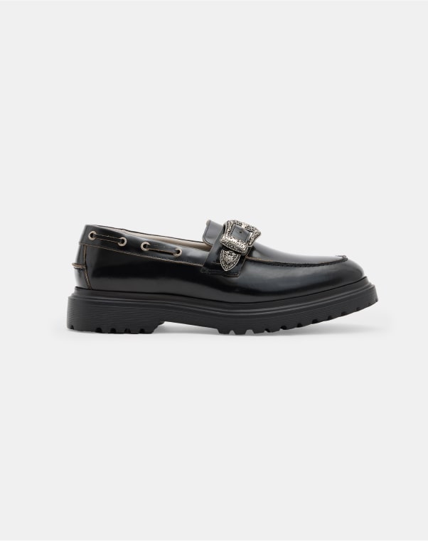 Shop the Hanbury Leather Western Loafers.